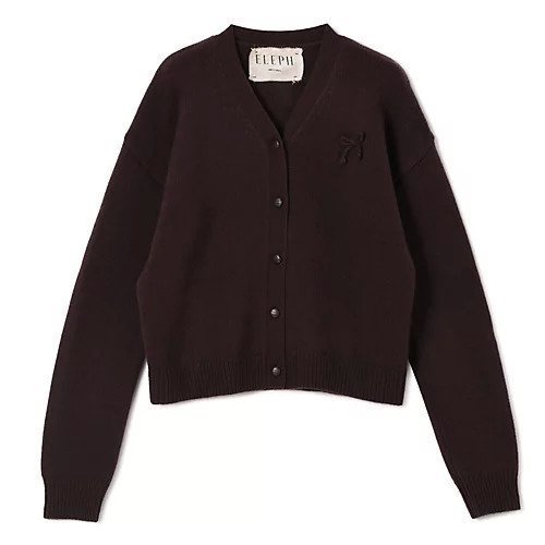 【エレフ/Eleph】のSINDY CARDIGAN 人気、トレンドファッション・服の通販 founy(ファニー) 　ファッション　Fashion　レディースファッション　Fashion for Women　トップス・カットソー　Cut & Sew Tops　カーディガン・羽織り　Layered Style Cardigans　2025年　2025　2025-2026秋冬・A/W　Autumn/Winter 2025–26 AW25–26　カーディガン　Cardigan, Knitwear　フィット　Fit, Slim Fit　ボックス　Boxy, Box Shape　モチーフ　Motif, Design Theme　リボン　Ribbon, Bow　洗える　Machine Washable　 other-1|ID: prp329100004737471 ipo3291000000035316535