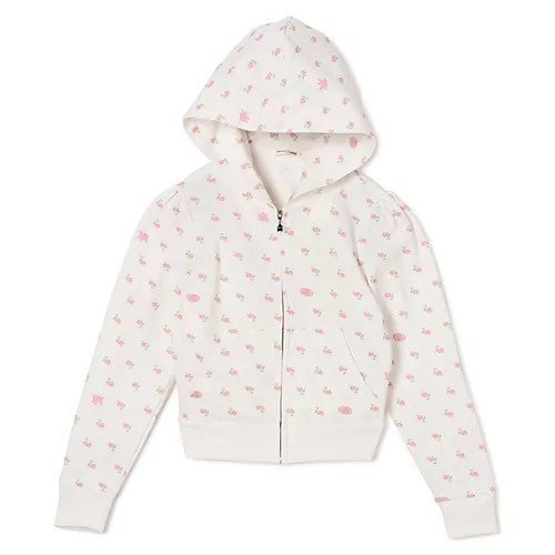 【サンディーリアング/SANDY LIANG】のCARDAMOM HOODIE インテリア・キッズ・メンズ・レディースファッション・服の通販 founy(ファニー) 　ファッション　Fashion　レディースファッション　Fashion for Women　2025年　2025　2025-2026秋冬・A/W　Autumn/Winter 2025–26 AW25–26　おすすめ　Recommended / Our Picks　コンパクト　Compact, Small Size　ジップ　Zip, Zipper　セットアップ　Set-Up, Coordinated Outfit　フラワー　Flower, Floral　モチーフ　Motif, Design Theme　洗える　Machine Washable　WHITE MULTI|ID: prp329100004737474 ipo3291000000034219677