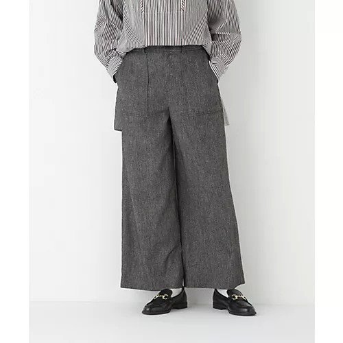 【ヒューマンウーマン/HUMAN WOMAN】のシルクネップツイルツィードベイカーセミワイドパンツ インテリア・キッズ・メンズ・レディースファッション・服の通販 founy(ファニー) https://founy.com/ ファッション Fashion レディースファッション Fashion for Women パンツ Pants & Trousers おすすめ Recommended / Our Picks シルク Silk, 100% Silk スタンダード Standard, Basic スニーカー Sneakers, Trainers ツイード／ツィード Choker, Choker Necklace ツイル Twist, Twisted Detail ネップ Nepp, Slub Yarn ボトム Bottoms, Lower Wear |ID: prp329100004737485 ipo3291000000035102197