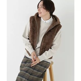 【ヒューマンウーマン/HUMAN WOMAN】 フェイクファージップアップフードベスト人気、トレンドファッション・服の通販 founy(ファニー) ファッション Fashion レディースファッション Fashion for Women アウター Coat / Outerwear Collection トップス・カットソー Cut & Sew Tops ベスト&ジレ / 重ね着スタイル Vests & Gilets おすすめ Recommended / Our Picks コンビ Combo, Combination Style スタンダード Standard, Basic トレンド Trend, Trending Now フェイクファー Faux Fur, Imitation Fur 秋 Autumn |ID:prp329100004737507