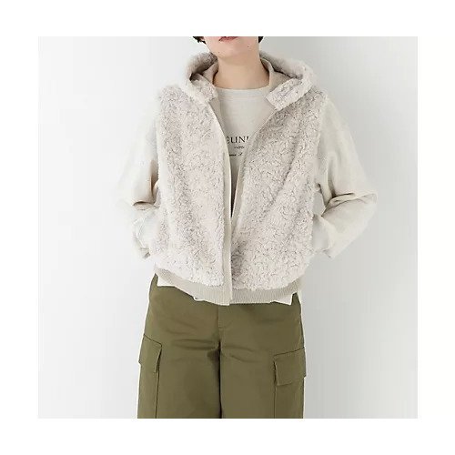 【ヒューマンウーマン/HUMAN WOMAN】のフェイクファージップアップフードベスト インテリア・キッズ・メンズ・レディースファッション・服の通販 founy(ファニー) 　ファッション　Fashion　レディースファッション　Fashion for Women　アウター　Coat / Outerwear Collection　トップス・カットソー　Cut & Sew Tops　ベスト&ジレ / 重ね着スタイル　Vests & Gilets　おすすめ　Recommended / Our Picks　コンビ　Combo, Combination Style　スタンダード　Standard, Basic　トレンド　Trend, Trending Now　フェイクファー　Faux Fur, Imitation Fur　秋　Autumn　ベージュ|ID: prp329100004737507 ipo3291000000034219891