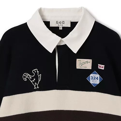 【シー ニューヨーク/Sea NEW YORK】のARTHER VARSITY KNIT RUGBY SHIRT 人気、トレンドファッション・服の通販 founy(ファニー) ファッション Fashion レディースファッション Fashion for Women トップス・カットソー Cut & Sew Tops ニット Knit Tops & Sweaters シャツ・ブラウス・オフィスカジュアル Elegant Blouses & Button-Ups 2025年 2025 2025-2026秋冬・A/W Autumn/Winter 2025–26 AW25–26 other-3|ID: prp329100004738896 ipo3291000000034229182