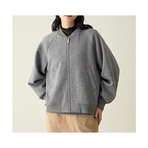 【エニー/ANY】のサイドジップダンボールブルゾン インテリア・キッズ・メンズ・レディースファッション・服の通販 founy(ファニー) ファッション Fashion レディースファッション Fashion for Women アウター Coat / Outerwear Collection ブルゾンジャケット・スポーティアウター Blouson Jackets 洗える Machine Washable 切替 Switching, Contrast Panel サイドジップ Side Zip, Side Zipper ストレッチ Stretch, Stretchy Fabric スリット Slit, Slit Detail デニム Denim, Jeans Material トレーナー Sweatshirt, Trainer バランス Balance, Style Balance ワンポイント One Point, Statement Accent おすすめ Recommended / Our Picks グレー|ID: prp329100004738914 ipo3291000000034229304