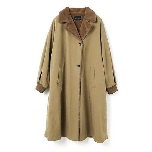 【ミズイロ インド/mizuiro ind】のバックボアコート インテリア・キッズ・メンズ・レディースファッション・服の通販 founy(ファニー) 　ファッション　Fashion　レディースファッション　Fashion for Women　アウター　Coat / Outerwear Collection　コート・ロングコート・ピーコート　Long Coats, Peacoats & More　なめらか　Smooth, Silky Texture　ロング　Long, Long-Length　人気　Popular, Best Seller　今季　This Season, Current Season　再入荷　Restock / Back in Stock　ベージュ|ID: prp329100004738920 ipo3291000000034229350