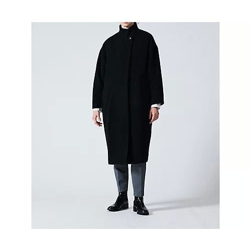 【ミズイロ インド/mizuiro ind】のウールブレンドスタンドカラーコート 人気、トレンドファッション・服の通販 founy(ファニー) 　ファッション　Fashion　レディースファッション　Fashion for Women　アウター　Coat / Outerwear Collection　コート・ロングコート・ピーコート　Long Coats, Peacoats & More　スタンダード　Standard, Basic　ハイネック　High Neck, Mock Neck　ベーシック　Basic, Essential　人気　Popular, Best Seller　再入荷　Restock / Back in Stock　 other-1|ID: prp329100004738922 ipo3291000000034229363