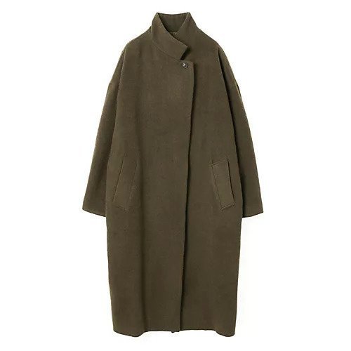 【ミズイロ インド/mizuiro ind】のウールブレンドスタンドカラーコート インテリア・キッズ・メンズ・レディースファッション・服の通販 founy(ファニー) 　ファッション　Fashion　レディースファッション　Fashion for Women　アウター　Coat / Outerwear Collection　コート・ロングコート・ピーコート　Long Coats, Peacoats & More　スタンダード　Standard, Basic　ハイネック　High Neck, Mock Neck　ベーシック　Basic, Essential　人気　Popular, Best Seller　再入荷　Restock / Back in Stock　ブラウン|ID: prp329100004738922 ipo3291000000034229367