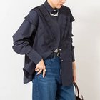 【ノーリーズ/NOLLEY'S】の【MARILYN MOON/マリリーンムーン】Vタックフリルブラウス ネイビー|ID: prp329100004739969 ipo3291000000034240865