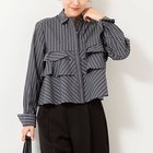 【ノーリーズ/NOLLEY'S】の【MARILYN MOON/マリリーンムーン】layered raffle blouse ブラック・グレー系3|ID: prp329100004739971 ipo3291000000034240879