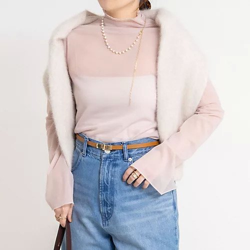 【ノーリーズソフィー/NOLLEY'S sophi】のウォッシャブルシアーオーガンジータートルネック 人気、トレンドファッション・服の通販 founy(ファニー) 　ファッション　Fashion　レディースファッション　Fashion for Women　トップス・カットソー　Cut & Sew Tops　タートルネック・ハイネックトップス　Turtlenecks & High-Neck Tops　2025年　2025　2025-2026秋冬・A/W　Autumn/Winter 2025–26 AW25–26　ストレッチ　Stretch, Stretchy Fabric　スリット　Slit, Slit Detail　other-2|ID: prp329100004739985 ipo3291000000034472707