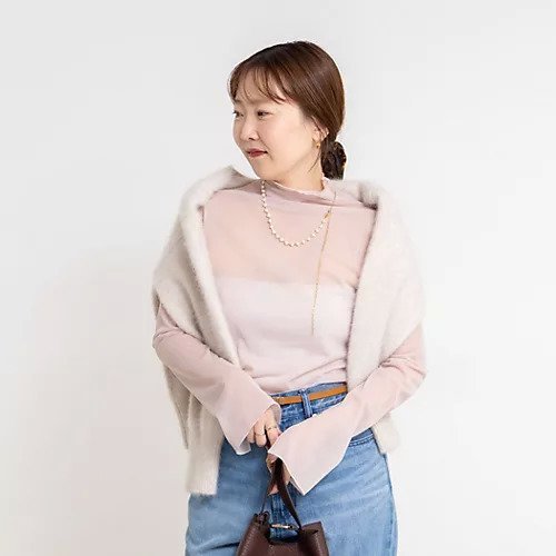 【ノーリーズソフィー/NOLLEY'S sophi】のウォッシャブルシアーオーガンジータートルネック 人気、トレンドファッション・服の通販 founy(ファニー) 　ファッション　Fashion　レディースファッション　Fashion for Women　トップス・カットソー　Cut & Sew Tops　タートルネック・ハイネックトップス　Turtlenecks & High-Neck Tops　2025年　2025　2025-2026秋冬・A/W　Autumn/Winter 2025–26 AW25–26　ストレッチ　Stretch, Stretchy Fabric　スリット　Slit, Slit Detail　other-3|ID: prp329100004739985 ipo3291000000034472708