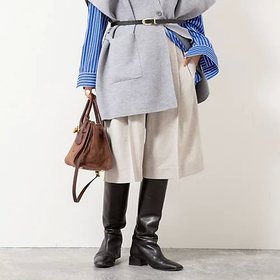 【リエミラー/Rie Miller】 ウォッシャブル2タックハーフパンツ人気、トレンドファッション・服の通販 founy(ファニー) ファッション Fashion レディースファッション Fashion for Women パンツ Pants & Trousers ショートパンツ・ハーフパンツ High-Waisted & Relaxed Shorts 2025年 2025 2025-2026秋冬・A/W Autumn/Winter 2025–26 AW25–26 ウォッシャブル Machine Washable ストレッチ Stretch, Stretchy Fabric スマート Smart, Elegant ソックス Socks, Hosiery バランス Balance, Style Balance フィット Fit, Slim Fit ロング Long, Long-Length |ID:prp329100004739995