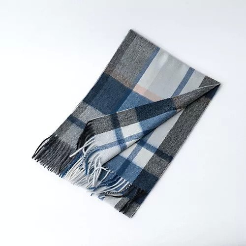 【ノーリーズ グッドマン/NOLLEY'S goodman / MEN】のカシミヤチェックマフラー30 インテリア・キッズ・メンズ・レディースファッション・服の通販 founy(ファニー) 　ファッション　Fashion　メンズファッション　Fashion for Men　チェック　Check, Plaid, Tartan　マフラー　Scarf, Muffler　冬　Winter / This Winter　ブルー系1|ID: prp329100004740041 ipo3291000000034241489