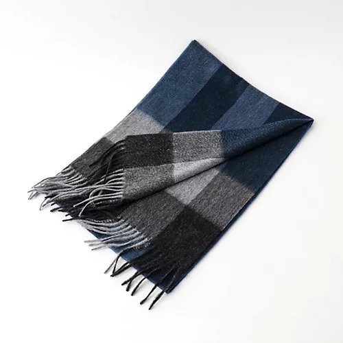 【ノーリーズ グッドマン/NOLLEY'S goodman / MEN】のカシミヤチェックマフラー30 インテリア・キッズ・メンズ・レディースファッション・服の通販 founy(ファニー) 　ファッション　Fashion　メンズファッション　Fashion for Men　チェック　Check, Plaid, Tartan　マフラー　Scarf, Muffler　冬　Winter / This Winter　グレー系1|ID: prp329100004740041 ipo3291000000034241496