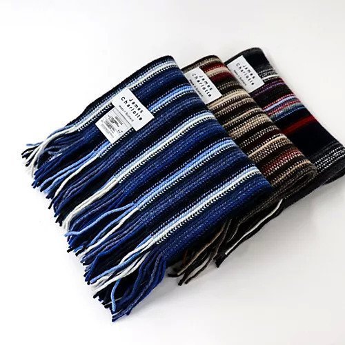 【ノーリーズ グッドマン/NOLLEY'S goodman / MEN】の【JAMES CHARLOTTE/ジェームス・シャルロット】Lambswool Russell Muffler 25 インテリア・キッズ・メンズ・レディースファッション・服の通販 founy(ファニー) 　ファッション　Fashion　メンズファッション　Fashion for Men　ハンド　Hand, Handmade　ビビッド　Vivid, Bright Tone　フレーム　Frame, Outline　ラッセル　Raschel, Raschel Lace　ワンポイント　One Point, Statement Accent　ギフト プレゼント　Gift / Present　ブルー系1|ID: prp329100004740044 ipo3291000000034241513
