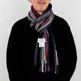 【ノーリーズ グッドマン/NOLLEY'S goodman / MEN】の【JAMES CHARLOTTE/ジェームス・シャルロット】Lambswool Russell Muffler 25 人気、トレンドファッション・服の通販 founy(ファニー) ファッション Fashion メンズファッション Fashion for Men ハンド Hand, Handmade ビビッド Vivid, Bright Tone フレーム Frame, Outline ラッセル Raschel, Raschel Lace ワンポイント One Point, Statement Accent ギフト プレゼント Gift / Present |ID:prp329100004740044
