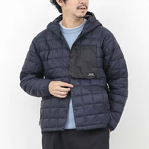 【ノーリーズ グッドマン/NOLLEY'S goodman / MEN】の【TAION/タイオン】MOUNTAIN LIGHT DOWN HOODIE 25AW インテリア・キッズ・メンズ・レディースファッション・服の通販 founy(ファニー) ファッション Fashion メンズファッション Fashion for Men ジャケット Jacket, Outerwear スウェット / スエット Sweatshirt, Sweatwear スラックス Slacks, Dress Pants ダウン Down, Puffer デニム Denim, Jeans Material ドローコード Drawcord, Drawstring Cord ポケット Pocket, Pocket Detail 2025年 2025 2025-2026秋冬・A/W Autumn/Winter 2025–26 AW25–26 ダークネイビー|ID: prp329100004740050 ipo3291000000034241563
