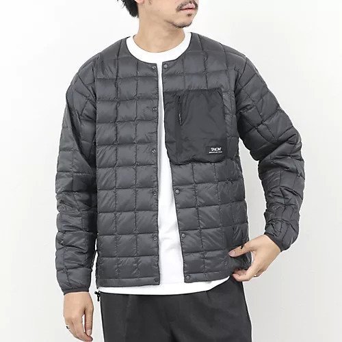 【ノーリーズ グッドマン/NOLLEY'S goodman / MEN】の【TAION/タイオン】MOUNTAIN C NECK LIGHT DOWN JACKT 25AW インテリア・キッズ・メンズ・レディースファッション・服の通販 founy(ファニー) ファッション Fashion メンズファッション Fashion for Men ジャケット Jacket, Outerwear スラックス Slacks, Dress Pants ダウン Down, Puffer デニム Denim, Jeans Material ドローコード Drawcord, Drawstring Cord パーカー Hoodie, Parka ポケット Pocket, Pocket Detail 2025年 2025 2025-2026秋冬・A/W Autumn/Winter 2025–26 AW25–26 チャコールグレー|ID: prp329100004740053 ipo3291000000034241586