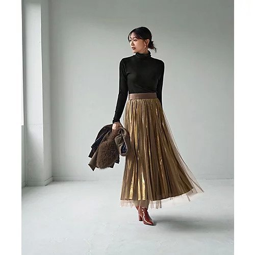 【スタイルデリ/STYLE DELI】のとろみ薄リブルーズタートルトップス 人気、トレンドファッション・服の通販 founy(ファニー) 　ファッション　Fashion　レディースファッション　Fashion for Women　トップス・カットソー　Cut & Sew Tops　インナー　Innerwear　オレンジ　Orange　カットソー　Cut and Sewn Top　とろみ　Fluid, Flowy Fabric　タートル　Turtleneck, Turtle Collar　タートルネック　Turtleneck, High Neck　定番　Standard, Basic Item　なめらか　Smooth, Silky Texture　人気　Popular, Best Seller　フィット　Fit, Slim Fit　防寒　Cold Protection, Winter-Ready　ルーズ　Loose, Oversized　other-2|ID: prp329100004741059 ipo3291000000035915348