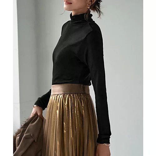 【スタイルデリ/STYLE DELI】のとろみ薄リブルーズタートルトップス 人気、トレンドファッション・服の通販 founy(ファニー) 　ファッション　Fashion　レディースファッション　Fashion for Women　トップス・カットソー　Cut & Sew Tops　インナー　Innerwear　オレンジ　Orange　カットソー　Cut and Sewn Top　とろみ　Fluid, Flowy Fabric　タートル　Turtleneck, Turtle Collar　タートルネック　Turtleneck, High Neck　定番　Standard, Basic Item　なめらか　Smooth, Silky Texture　人気　Popular, Best Seller　フィット　Fit, Slim Fit　防寒　Cold Protection, Winter-Ready　ルーズ　Loose, Oversized　other-3|ID: prp329100004741059 ipo3291000000035915349