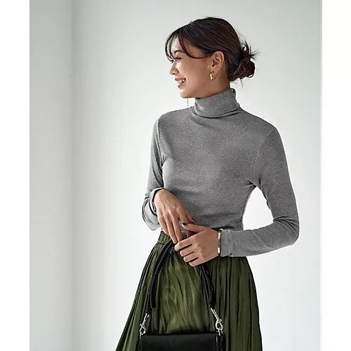 【スタイルデリ/STYLE DELI】のとろみ薄リブタートルネックトップス インテリア・キッズ・メンズ・レディースファッション・服の通販 founy(ファニー) 　ファッション　Fashion　レディースファッション　Fashion for Women　トップス・カットソー　Cut & Sew Tops　タートルネック・ハイネックトップス　Turtlenecks & High-Neck Tops　インナー　Innerwear　オレンジ　Orange　カットソー　Cut and Sewn Top　とろみ　Fluid, Flowy Fabric　タートル　Turtleneck, Turtle Collar　タートルネック　Turtleneck, High Neck　定番　Standard, Basic Item　なめらか　Smooth, Silky Texture　人気　Popular, Best Seller　フィット　Fit, Slim Fit　防寒　Cold Protection, Winter-Ready　グレー|ID: prp329100004741062 ipo3291000000035839079