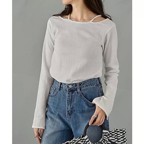 【スタイルデリ/STYLE DELI】のホルターポイントラッセル編みカットソートップス 人気、トレンドファッション・服の通販 founy(ファニー) ファッション Fashion レディースファッション Fashion for Women トップス・カットソー Cut & Sew Tops カットソー・ベーシックTシャツ Cut-and-Sewn Tops / Stretch Tees & Basics インナー Innerwear カットソー Cut and Sewn Top サーマル Thermal, Waffle Knit シアー Sheer, See-Through シンプル Simple, Minimal デニム Denim, Jeans Material 定番 Standard, Basic Item ポケット Pocket, Pocket Detail レース Lace, Lace Fabric ワッフル Waffle, Waffle Knit 夏 Summer other-1|ID: prp329100004741064 ipo3291000000034254572