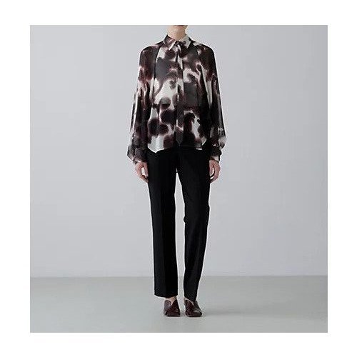 【アドーア/ADORE】のロールシャッハプリントブラウス 人気、トレンドファッション・服の通販 founy(ファニー) 　ファッション　Fashion　レディースファッション　Fashion for Women　トップス・カットソー　Cut & Sew Tops　シャツ・ブラウス・オフィスカジュアル　Elegant Blouses & Button-Ups　おすすめ　Recommended / Our Picks　シフォン　Chiffon, Lightweight Fabric　スタンダード　Standard, Basic　スリーブ　Sleeve, Long Sleeve / Short Sleeve　フィット　Fit, Slim Fit　プリント　Print, Printed Pattern　モダン　Modern, Contemporary　モチーフ　Motif, Design Theme　ルーズ　Loose, Oversized　A/W・秋冬　Autumn/Winter　other-3|ID: prp329100004741067 ipo3291000000034254607