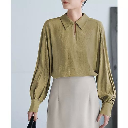 【スタイルデリ/STYLE DELI】のドビーシャツ襟ブラウス インテリア・キッズ・メンズ・レディースファッション・服の通販 founy(ファニー) https://founy.com/ ファッション Fashion レディースファッション Fashion for Women トップス・カットソー Cut & Sew Tops シャツ・ブラウス・オフィスカジュアル Elegant Blouses & Button-Ups イエロー Yellow インナー Innerwear オレンジ Orange ジャケット Jacket, Outerwear 定番 Standard, Basic Item バランス Balance, Style Balance フォルム Silhouette, Form ポケット Pocket, Pocket Detail A/W・秋冬 Autumn/Winter 夏 Summer |ID: prp329100004741068 ipo3291000000035912906