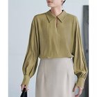 【スタイルデリ/STYLE DELI】のドビーシャツ襟ブラウス オリーブイエロー|ID: prp329100004741068 ipo3291000000036262480