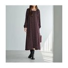 【スタイルデリ/STYLE DELI】のドット柄スクエアネックワンピ―ス ワインブラウン|ID: prp329100004741087 ipo3291000000034254749