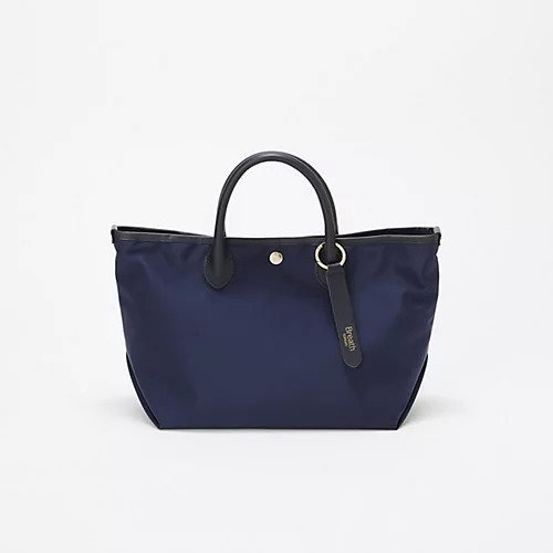 【トプカピ/TOPKAPI】の【Breath TOPKAPI】ナイロン レザーハンドル シンプル ミニ トートバッグ / 軽量 インテリア・キッズ・メンズ・レディースファッション・服の通販 founy(ファニー) 　ファッション　Fashion　レディースファッション　Fashion for Women　バッグ　Bags　ショルダー　Shoulder, Shoulder Strap　シンプル　Simple, Minimal　スタイリッシュ　Stylish, Fashionable　スマート　Smart, Elegant　チャーム　Charm, Pendant　フォルム　Silhouette, Form　メタル　Metal, Metal Parts　軽量　Lightweight, Ultra Light　ネイビー|ID: prp329100004741089 ipo3291000000034254770