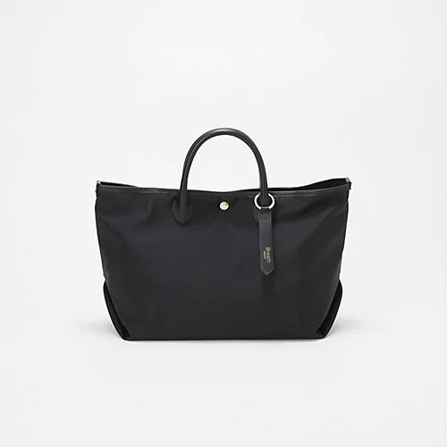 【トプカピ/TOPKAPI】の【Breath TOPKAPI】ナイロン レザーハンドル シンプル トートバッグ / 軽量 / A4対応 インテリア・キッズ・メンズ・レディースファッション・服の通販 founy(ファニー) 　ファッション　Fashion　レディースファッション　Fashion for Women　バッグ　Bags　ショルダー　Shoulder, Shoulder Strap　シンプル　Simple, Minimal　スタイリッシュ　Stylish, Fashionable　スマート　Smart, Elegant　チャーム　Charm, Pendant　フォルム　Silhouette, Form　メタル　Metal, Metal Parts　軽量　Lightweight, Ultra Light　ブラック|ID: prp329100004741091 ipo3291000000034254785
