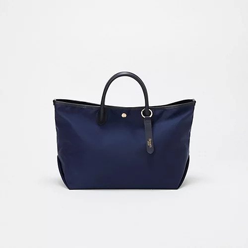 【トプカピ/TOPKAPI】の【Breath TOPKAPI】ナイロン レザーハンドル シンプル トートバッグ / 軽量 / A4対応 インテリア・キッズ・メンズ・レディースファッション・服の通販 founy(ファニー) 　ファッション　Fashion　レディースファッション　Fashion for Women　バッグ　Bags　ショルダー　Shoulder, Shoulder Strap　シンプル　Simple, Minimal　スタイリッシュ　Stylish, Fashionable　スマート　Smart, Elegant　チャーム　Charm, Pendant　フォルム　Silhouette, Form　メタル　Metal, Metal Parts　軽量　Lightweight, Ultra Light　ネイビー|ID: prp329100004741091 ipo3291000000034254788