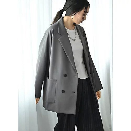 【スタイルデリ/STYLE DELI】の【BLK001】ビックダブルテーラードジャケット 人気、トレンドファッション・服の通販 founy(ファニー) 　ファッション　Fashion　レディースファッション　Fashion for Women　アウター　Coat / Outerwear Collection　レディースジャケット・軽アウター　Jackets　テーラードジャケット / 通勤・きれいめスタイル　Tailored Jackets & Blazers　インナー　Innerwear　春　Spring　秋　Autumn　クール　Cool, Chic　ジャケット　Jacket, Outerwear　ダブル　Double, Double-Breasted　デニム　Denim, Jeans Material　トレンド　Trend, Trending Now　ドレープ　Drape, Draping Fabric　バランス　Balance, Style Balance　ポケット　Pocket, Pocket Detail　マニッシュ　Mannish, Boyish　ロング　Long, Long-Length　冬　Winter / This Winter　おすすめ　Recommended / Our Picks　エレガント 上品　Elegant　ビジネス 仕事 通勤　Business / Work / Commuting　 other-1|ID: prp329100004741097 ipo3291000000034254836