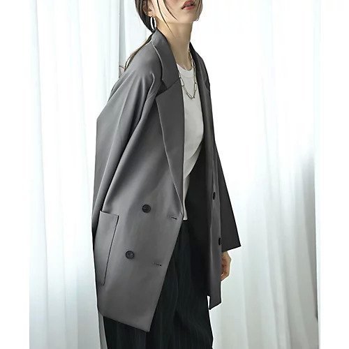 【スタイルデリ/STYLE DELI】の【BLK001】ビックダブルテーラードジャケット 人気、トレンドファッション・服の通販 founy(ファニー) 　ファッション　Fashion　レディースファッション　Fashion for Women　アウター　Coat / Outerwear Collection　レディースジャケット・軽アウター　Jackets　テーラードジャケット / 通勤・きれいめスタイル　Tailored Jackets & Blazers　インナー　Innerwear　春　Spring　秋　Autumn　クール　Cool, Chic　ジャケット　Jacket, Outerwear　ダブル　Double, Double-Breasted　デニム　Denim, Jeans Material　トレンド　Trend, Trending Now　ドレープ　Drape, Draping Fabric　バランス　Balance, Style Balance　ポケット　Pocket, Pocket Detail　マニッシュ　Mannish, Boyish　ロング　Long, Long-Length　冬　Winter / This Winter　おすすめ　Recommended / Our Picks　エレガント 上品　Elegant　ビジネス 仕事 通勤　Business / Work / Commuting　other-2|ID: prp329100004741097 ipo3291000000034254839