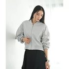 【スタイルデリ/STYLE DELI】の【BLK001】シャーリングエンボスジップブルゾン 人気、トレンドファッション・服の通販 founy(ファニー) ファッション Fashion レディースファッション Fashion for Women アウター Coat / Outerwear Collection ブルゾンジャケット・スポーティアウター Blouson Jackets 春 Spring 秋 Autumn コンパクト Compact, Small Size シャーリング Shirring, Ruched シンプル Simple, Minimal バランス Balance, Style Balance ブルゾン Blouson, Bomber Jacket ポケット Pocket, Pocket Detail ロング Long, Long-Length ワイド Wide, Wide Fit おすすめ Recommended / Our Picks 夏 Summer エレガント 上品 Elegant thumbnail グレー|ID: prp329100004741098 ipo3291000000034254849