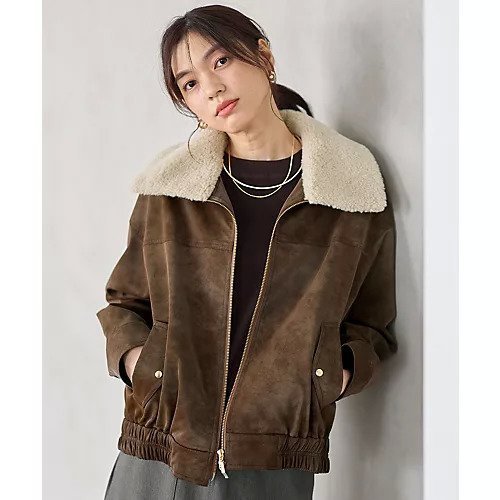 【エニー/ANY】の【2WAY】ボアカラーブルゾン 人気、トレンドファッション・服の通販 founy(ファニー) ファッション Fashion レディースファッション Fashion for Women アウター Coat / Outerwear Collection ブルゾンジャケット・スポーティアウター Blouson Jackets おすすめ Recommended / Our Picks ダウン Down, Puffer デニム Denim, Jeans Material トレンド Trend, Trending Now フェイクレザー Faux Leather, PU Leather フォルム Silhouette, Form ブルゾン Blouson, Bomber Jacket ボトム Bottoms, Lower Wear ポケット Pocket, Pocket Detail other-1|ID: prp329100004741101 ipo3291000000034254861