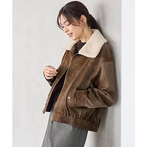 【エニー/ANY】の【2WAY】ボアカラーブルゾン 人気、トレンドファッション・服の通販 founy(ファニー) ファッション Fashion レディースファッション Fashion for Women アウター Coat / Outerwear Collection ブルゾンジャケット・スポーティアウター Blouson Jackets おすすめ Recommended / Our Picks ダウン Down, Puffer デニム Denim, Jeans Material トレンド Trend, Trending Now フェイクレザー Faux Leather, PU Leather フォルム Silhouette, Form ブルゾン Blouson, Bomber Jacket ボトム Bottoms, Lower Wear ポケット Pocket, Pocket Detail other-2|ID: prp329100004741101 ipo3291000000034254865