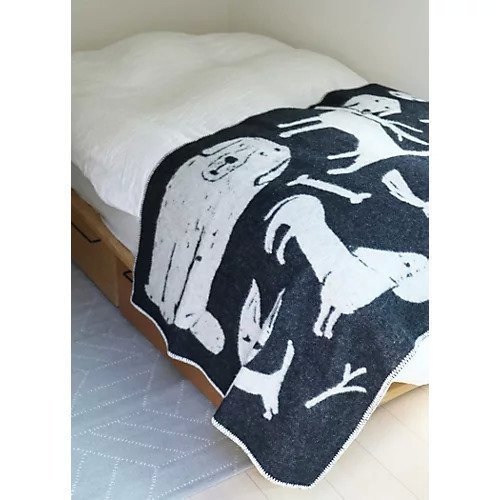 【ラプアン カンクリ/LAPUAN KANKURIT / GOODS】のウールブランケット「KOIRAPUISTO 」90x130 人気、トレンドファッション・服の通販 founy(ファニー) イラスト Illustration ブランケット Blanket, Throw Blanket 犬 Dog other-2|ID: prp329100004741112 ipo3291000000034254923