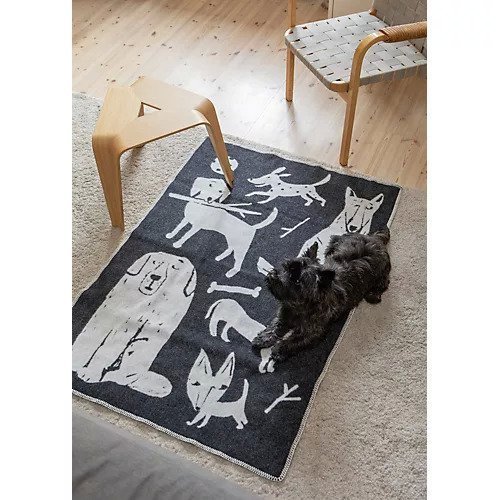 【ラプアン カンクリ/LAPUAN KANKURIT / GOODS】のウールブランケット「KOIRAPUISTO 」90x130 人気、トレンドファッション・服の通販 founy(ファニー) イラスト Illustration ブランケット Blanket, Throw Blanket 犬 Dog other-3|ID: prp329100004741112 ipo3291000000034254925