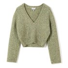 【ガニー/GANNI】のBrushed Mohair Mix Deep V-neck Nile|ID: prp329100004743743 ipo3291000000035902563