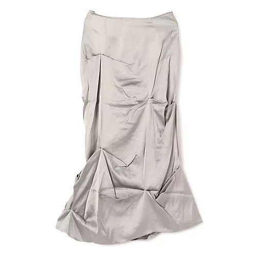 【ガニー/GANNI】のDouble Viscose Satin Tuck Detail Long Skirt 人気、トレンドファッション・服の通販 founy(ファニー)  ファッション Fashion レディースファッション Fashion for Women スカート Skirts ロングスカート Long Skirts / Maxi & Midi Skirts 2025年 2025 2025-2026秋冬・A/W Autumn/Winter 2025–26 AW25–26 アシンメトリー Asymmetrical Style ドレープ Drape, Draping Fabric プリーツ Pleats, Pleated ロング Long, Long-Length other-2|ID: prp329100004743744 ipo3291000000034281509