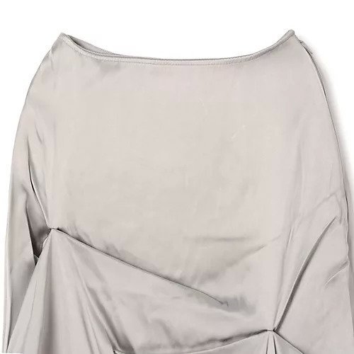 【ガニー/GANNI】のDouble Viscose Satin Tuck Detail Long Skirt 人気、トレンドファッション・服の通販 founy(ファニー)  ファッション Fashion レディースファッション Fashion for Women スカート Skirts ロングスカート Long Skirts / Maxi & Midi Skirts 2025年 2025 2025-2026秋冬・A/W Autumn/Winter 2025–26 AW25–26 アシンメトリー Asymmetrical Style ドレープ Drape, Draping Fabric プリーツ Pleats, Pleated ロング Long, Long-Length other-3|ID: prp329100004743744 ipo3291000000034281510