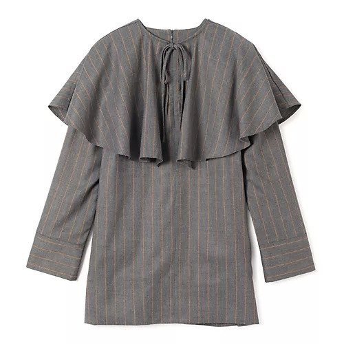 【ガニー/GANNI】のBrushed Wool Stripe Circle Collar Mini Dress 人気、トレンドファッション・服の通販 founy(ファニー) 　ファッション　Fashion　レディースファッション　Fashion for Women　ワンピース　Dresses　フォーマル・パーティードレス・結婚式用ドレス　Elegant & Casual Dresses　2025年　2025　2025-2026秋冬・A/W　Autumn/Winter 2025–26 AW25–26　クラシック　Classic, Timeless Style　ドレス　Dress, One-Piece　バランス　Balance, Style Balance　モダン　Modern, Contemporary　other-2|ID: prp329100004743747 ipo3291000000034281522