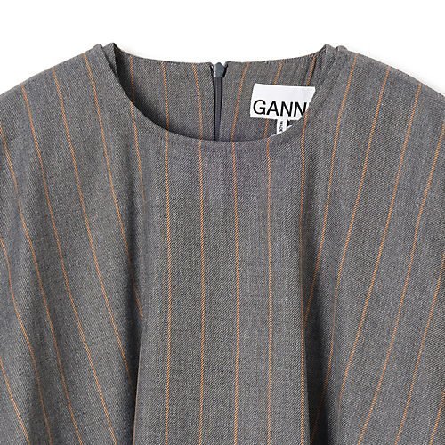 【ガニー/GANNI】のBrushed Wool Stripe Circle Collar Mini Dress 人気、トレンドファッション・服の通販 founy(ファニー) 　ファッション　Fashion　レディースファッション　Fashion for Women　ワンピース　Dresses　フォーマル・パーティードレス・結婚式用ドレス　Elegant & Casual Dresses　2025年　2025　2025-2026秋冬・A/W　Autumn/Winter 2025–26 AW25–26　クラシック　Classic, Timeless Style　ドレス　Dress, One-Piece　バランス　Balance, Style Balance　モダン　Modern, Contemporary　other-3|ID: prp329100004743747 ipo3291000000034281523