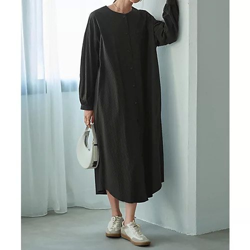 【スタイルデリ/STYLE DELI】のコートにもなるドビー織りドット柄ワンピース 人気、トレンドファッション・服の通販 founy(ファニー) 　ファッション　Fashion　レディースファッション　Fashion for Women　アウター　Coat / Outerwear Collection　コート・ロングコート・ピーコート　Long Coats, Peacoats & More　インナー　Innerwear　春　Spring　カットソー　Cut and Sewn Top　カーディガン　Cardigan, Knitwear　軽量　Lightweight, Ultra Light　シューズ　Shoes, Footwear　ジャケット　Jacket, Outerwear　スリット　Slit, Slit Detail　ドット　Polka Dot, Dot Pattern　定番　Standard, Basic Item　ハイネック　High Neck, Mock Neck　バランス　Balance, Style Balance　パール　Pearl, Pearl Accent　フラット　Flat, Flat Shoes　フロント　Front, Front Design　ポケット　Pocket, Pocket Detail　防寒　Cold Protection, Winter-Ready　ラウンド　Round, Round Neck　リボン　Ribbon, Bow　ループ　Loop, Loop Knit　冬　Winter / This Winter　A/W・秋冬　Autumn/Winter　夏　Summer　other-2|ID: prp329100004743748 ipo3291000000034281528