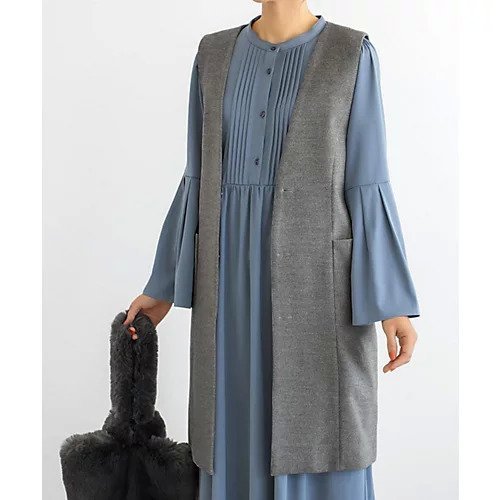 【スタイルデリ/STYLE DELI】の【LUXE】タック&ギャザーワンピース 人気、トレンドファッション・服の通販 founy(ファニー) 　ファッション　Fashion　レディースファッション　Fashion for Women　ワンピース　Dresses　インナー　Innerwear　春　Spring　ギャザー　Gathered, Ruffled　軽量　Lightweight, Ultra Light　サテン　Satin, Glossy Fabric　スタイリッシュ　Stylish, Fashionable　スリット　Slit, Slit Detail　スリーブ　Sleeve, Long Sleeve / Short Sleeve　タイツ　Tights, Legwear　デコルテ　Décolleté, Neckline　ドレープ　Drape, Draping Fabric　なめらか　Smooth, Silky Texture　フォルム　Silhouette, Form　フレア　Flare, Flared　フロント　Front, Front Design　プリーツ　Pleats, Pleated　ペチコート　Petticoat, Underskirt　ポケット　Pocket, Pocket Detail　防寒　Cold Protection, Winter-Ready　ラウンド　Round, Round Neck　レギンス　Leggings, Stretch Pants　冬　Winter / This Winter　エレガント 上品　Elegant　other-3|ID: prp329100004743749 ipo3291000000034281533