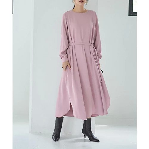 【スタイルデリ/STYLE DELI】の【LUXE】ベルト付きラウンドスリットワンピース インテリア・キッズ・メンズ・レディースファッション・服の通販 founy(ファニー) https://founy.com/ ファッション Fashion レディースファッション Fashion for Women ワンピース Dresses ベルト&ウエストマーク Belts & Waist Accessories イエロー Yellow オケージョン Occasion Wear 春 Spring カフス Cuff Design ギャザー Gathered, Ruffled シンプル Simple, Minimal ジョーゼット Georgette, Semi-Sheer Fabric スリット Slit, Slit Detail ダメージ Distressed, Destroyed 定番 Standard, Basic Item フォルム Silhouette, Form フォーマル Formal, Dressy フレア Flare, Flared ポケット Pocket, Pocket Detail ヨーク Yoke, Yoke Design ラウンド Round, Round Neck リラックス Relax, Relaxed Fit ループ Loop, Loop Knit おすすめ Recommended / Our Picks エレガント 上品 Elegant |ID: prp329100004743751 ipo3291000000034281538