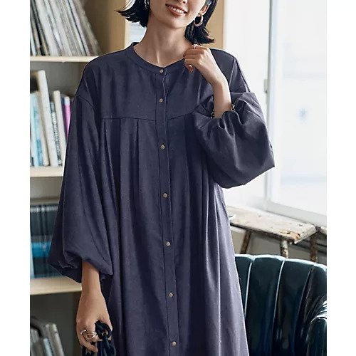 【スタイルデリ/STYLE DELI】の【LUXE】ボリューム袖バックレースアップワンピース 人気、トレンドファッション・服の通販 founy(ファニー) 　ファッション　Fashion　レディースファッション　Fashion for Women　ワンピース　Dresses　アンティーク　Antique-Inspired　ショルダー　Shoulder, Shoulder Strap　シンプル　Simple, Minimal　スニーカー　Sneakers, Trainers　ダメージ　Distressed, Destroyed　デニム　Denim, Jeans Material　ドレープ　Drape, Draping Fabric　ドロップ　Drop Shoulder, Dropped Style　ハイネック　High Neck, Mock Neck　フロント　Front, Front Design　プリーツ　Pleats, Pleated　ポケット　Pocket, Pocket Detail　ロング　Long, Long-Length　ワイド　Wide, Wide Fit　おすすめ　Recommended / Our Picks　エレガント 上品　Elegant　other-2|ID: prp329100004743752 ipo3291000000034281549