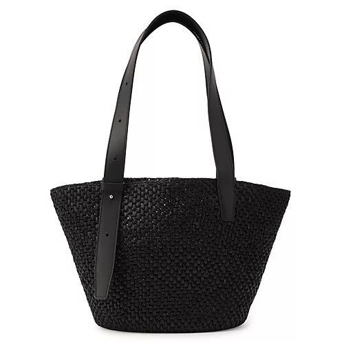 【リエ スタジオ/LIE STUDIO】のTHE BIANCA RAFFIA BAG SMALL インテリア・キッズ・メンズ・レディースファッション・服の通販 founy(ファニー) 　ファッション　Fashion　レディースファッション　Fashion for Women　2025年　2025　2025-2026秋冬・A/W　Autumn/Winter 2025–26 AW25–26　ラフィア　Raffia, Natural Straw　リゾート　Resort, Vacation Style　手編み　Hand-Knitted, Handmade Knit　Black|ID: prp329100004743755 ipo3291000000034281571
