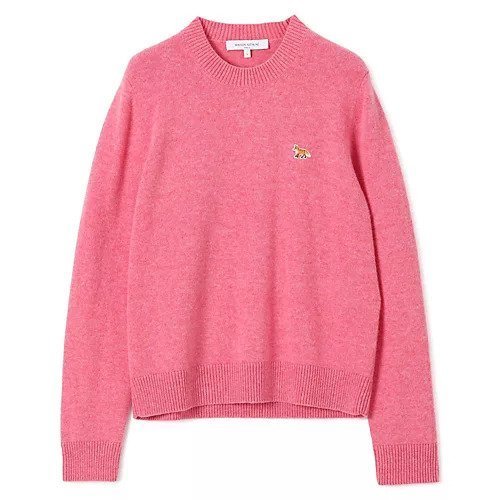 【メゾン キツネ/MAISON KITSUNE】のBABY FOX LAMBSWOOL REGULAR JUMPER インテリア・キッズ・メンズ・レディースファッション・服の通販 founy(ファニー) 　ファッション　Fashion　レディースファッション　Fashion for Women　2025年　2025　2025-2026秋冬・A/W　Autumn/Winter 2025–26 AW25–26　パッチ　Patch, Appliqué　フォックス　Fox, Fox Fur　今季　This Season, Current Season　PALE ROSE|ID: prp329100004743821 ipo3291000000034282161